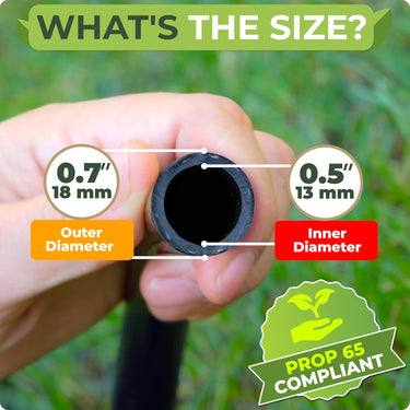 Drip Irrigation Tubing for Push-To-Connect from Carpathen is compatible with threaded 1/2